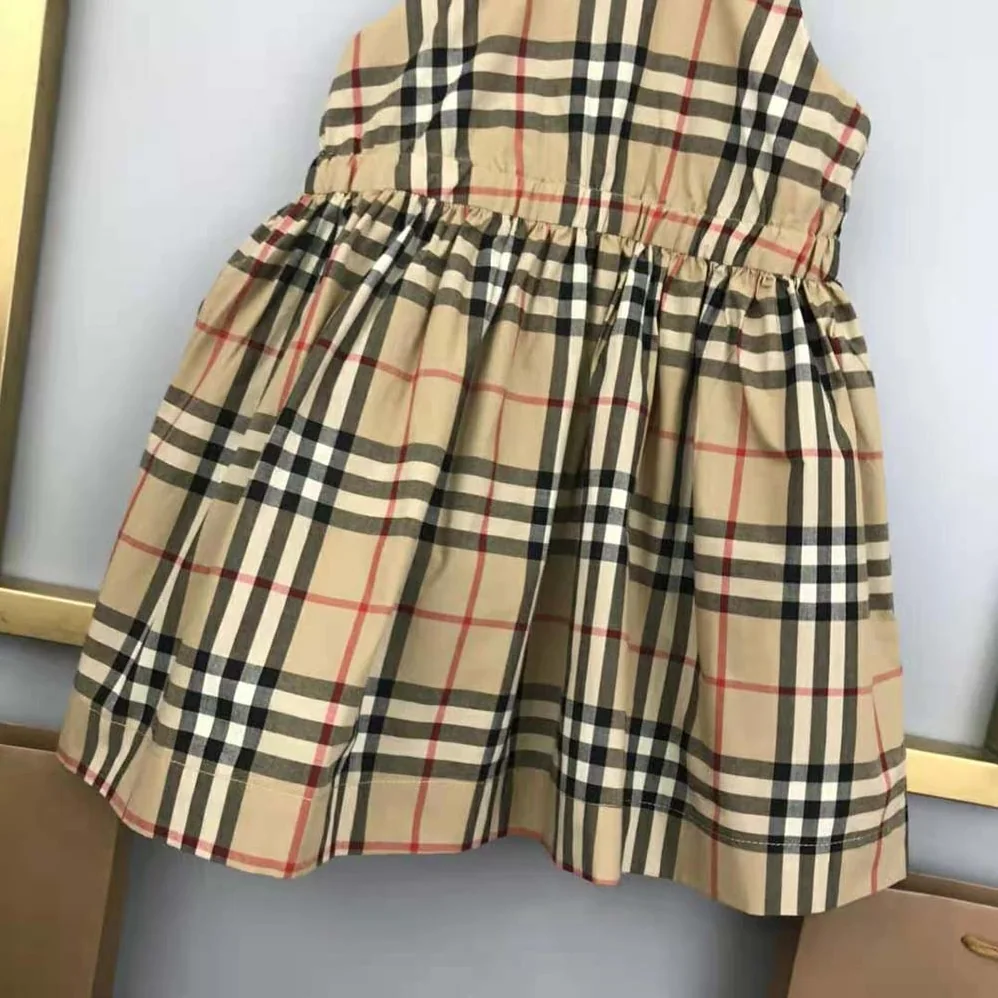 Burberry Girls' Vintage Check Stretch Cotton Top