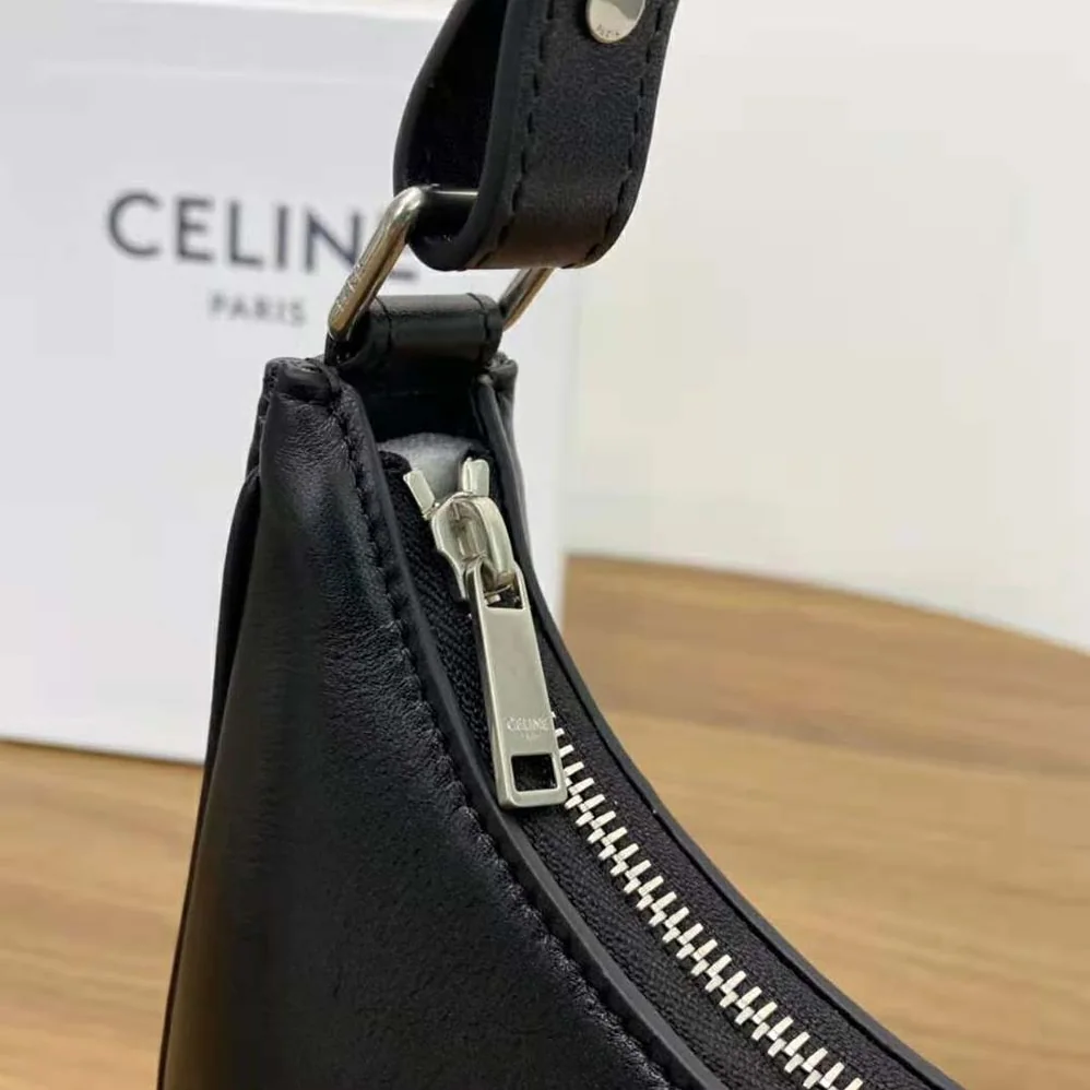 Celine Ava Bag in Smooth Calfskin with Celine Print for Women in Black Celine Ava Bag in Smooth Calfskin with Celine Print for Women in Black