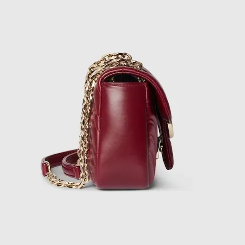 Gucci Marmont Small Shoulder Bag / Rosso Ancora Red Gold Hardware Gucci Marmont Small Shoulder Bag / Rosso Ancora Red Gold Hardware