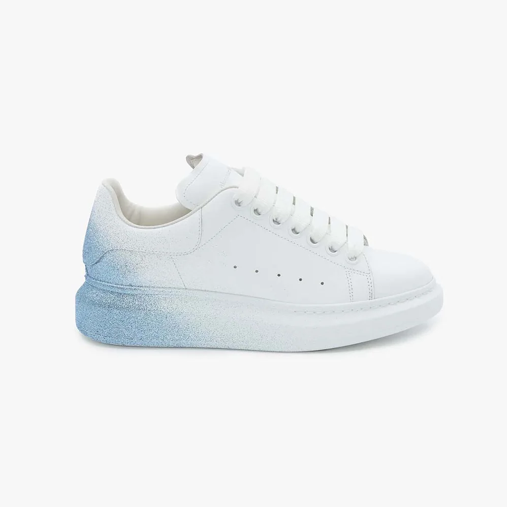 Alexander Mcqueen Oversized Sneaker in White for Women in Blue