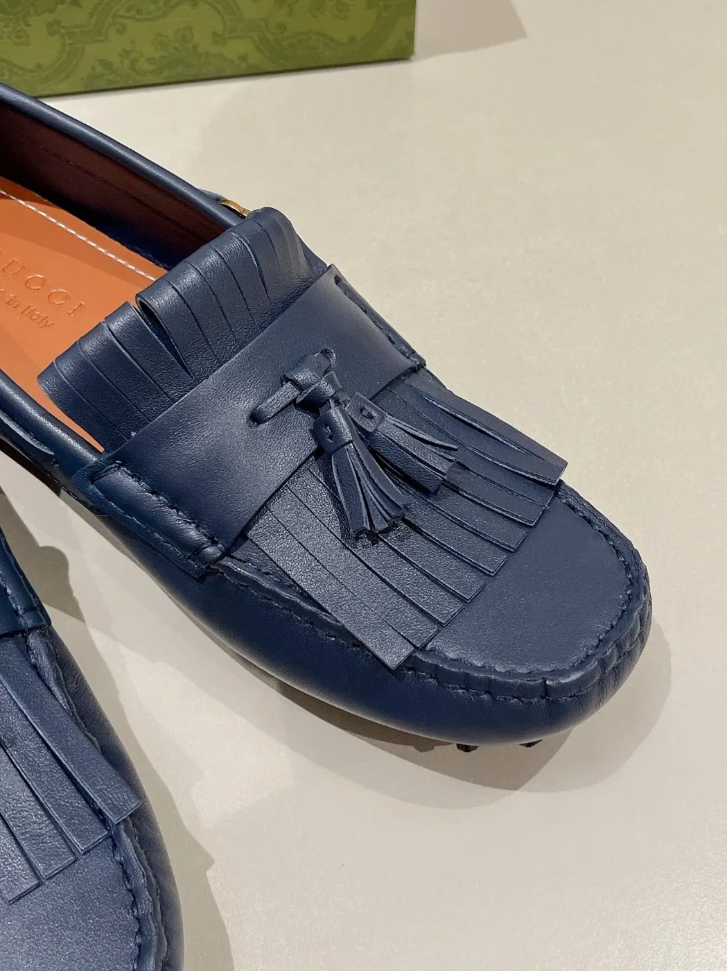 Gucci Loafer With Driver Interlocking G Blue for Men Gucci Loafer With Driver Interlocking G Blue for Men