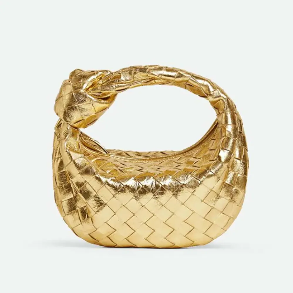 Bottega Veneta Mini Jodie for Women in Gold Bottega Veneta Mini Jodie for Women in Gold