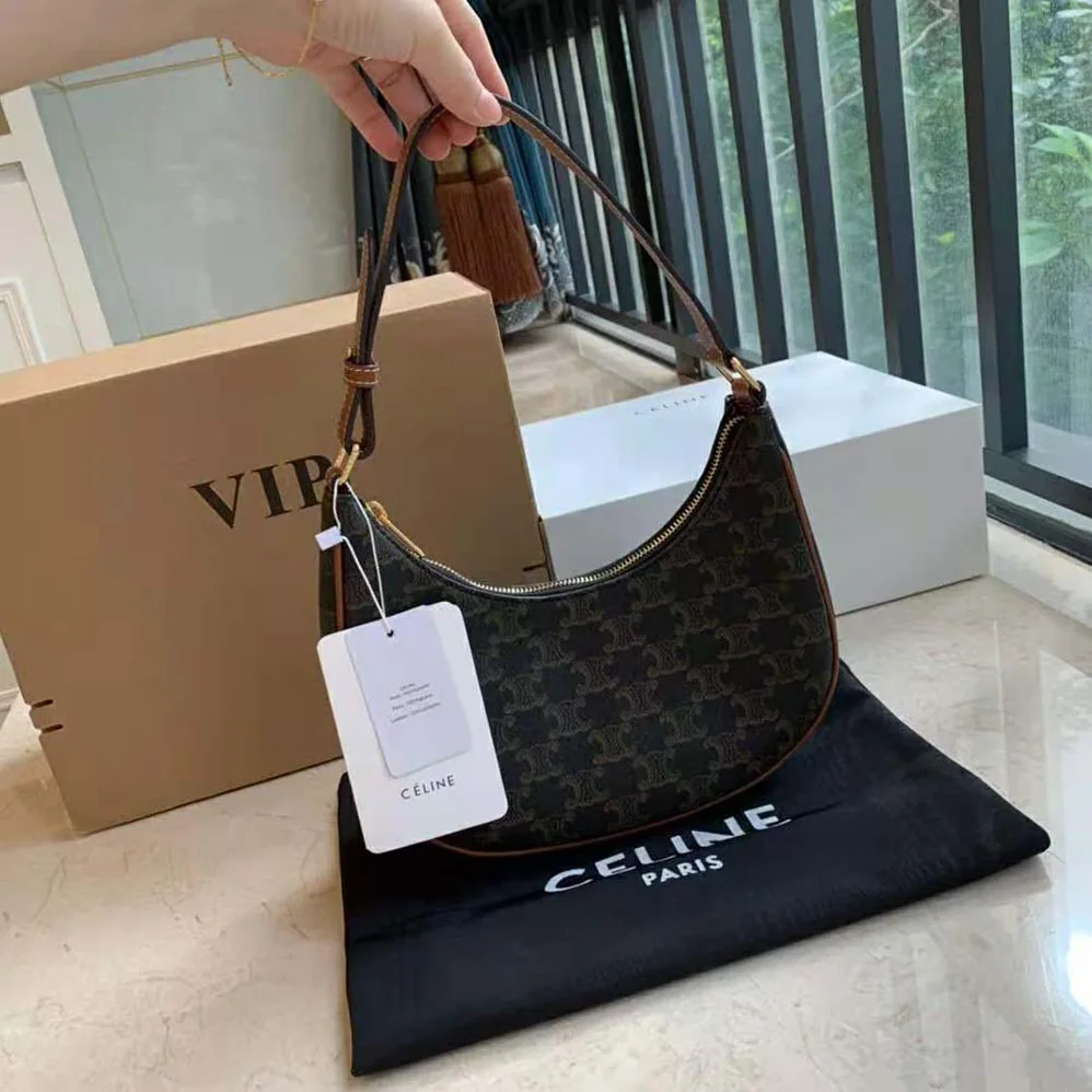 Celine Ava Bag in Triomphe Canvas for Women in Brown Celine Ava Bag in Triomphe Canvas for Women in Brown
