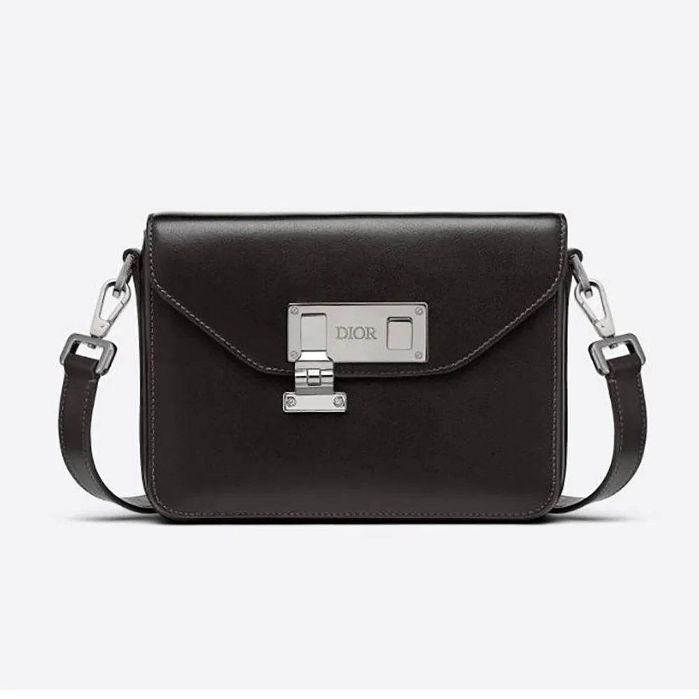 Dior Messenger Pouch Black Smooth Calfskin for Men