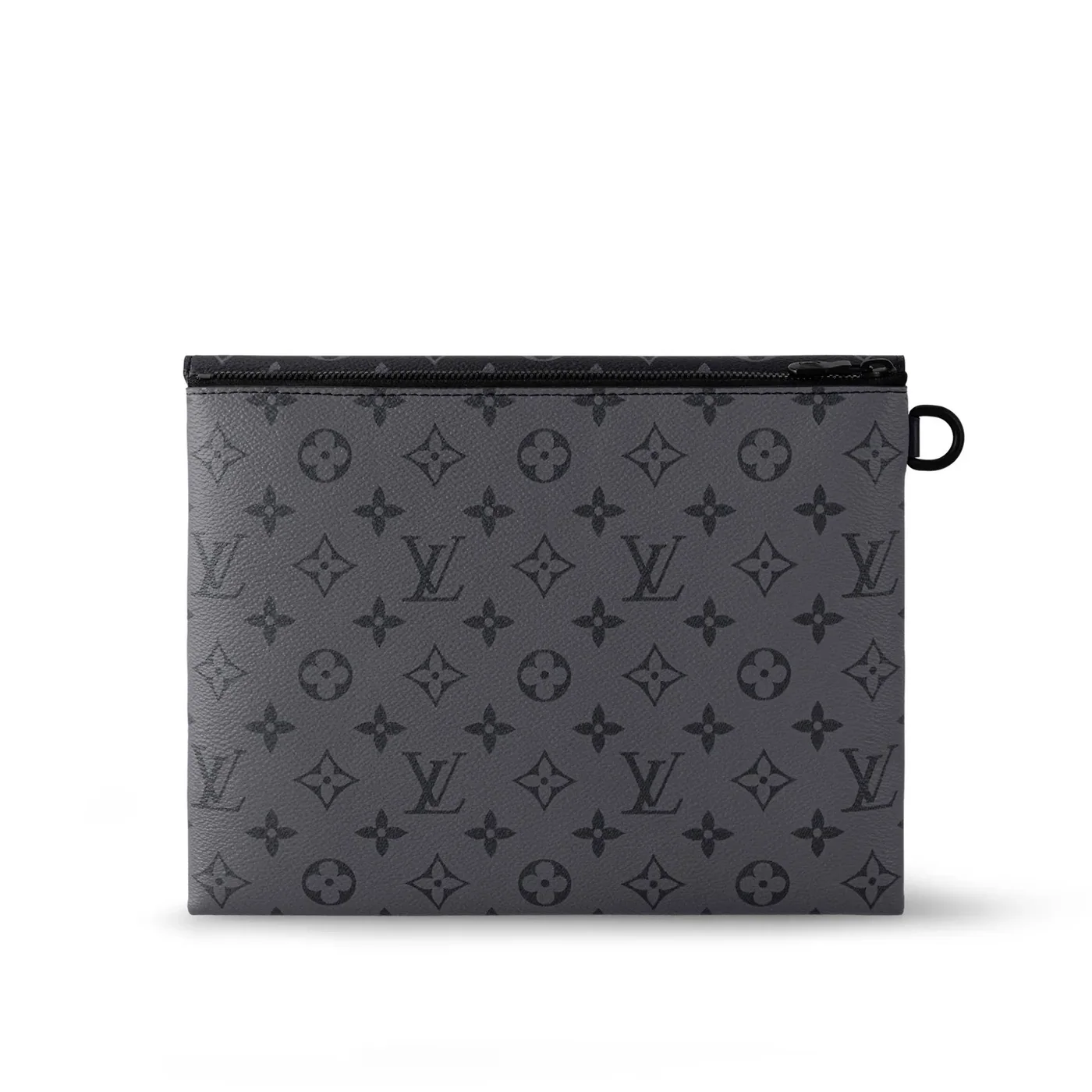 Louis Vuitton Pochette S-Lock Pouch / Black Monogram Eclipse Canvas Black Hardware