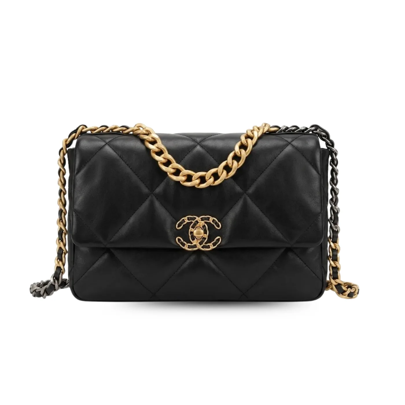 Chanel 19 Crossbody Bag in Black Gold Hardware Chanel 19 Crossbody Bag in Black Gold Hardware