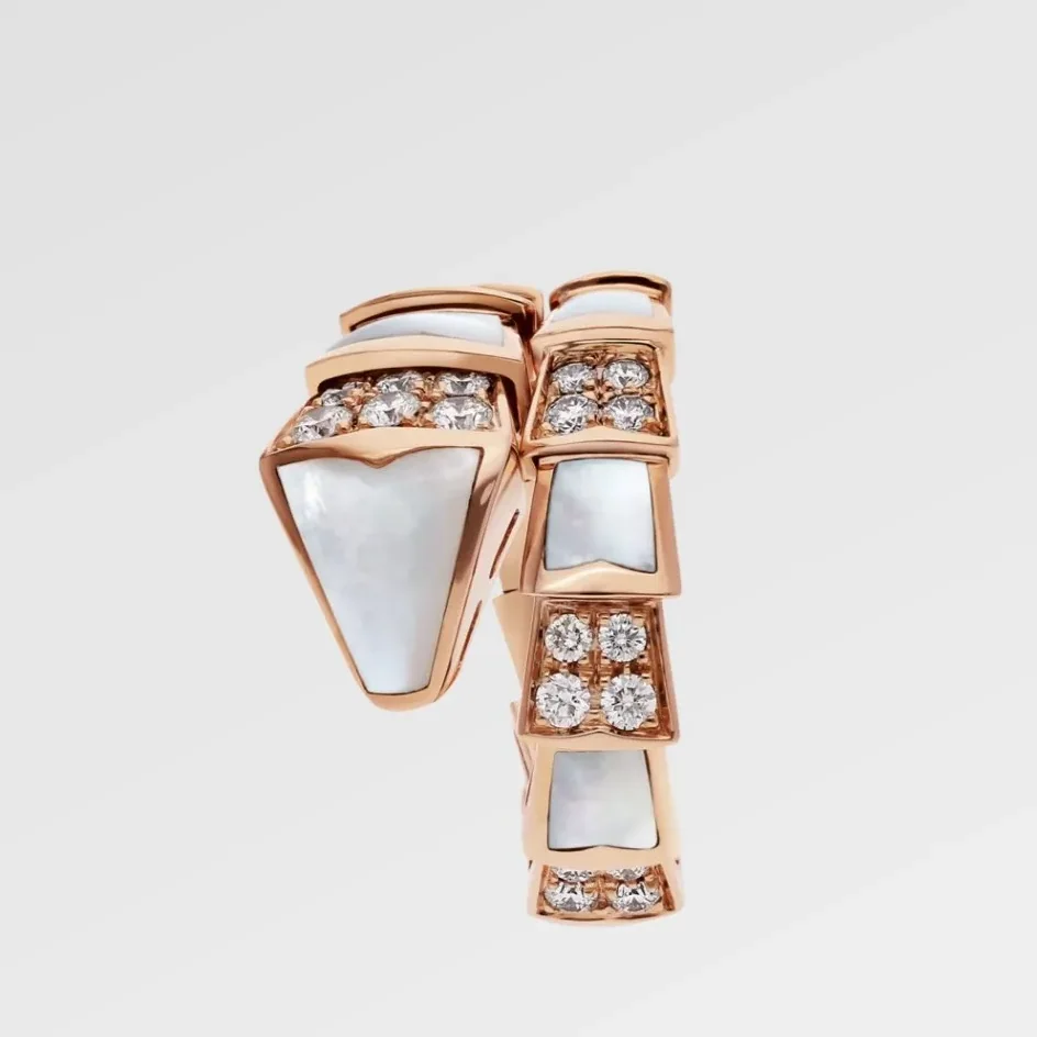 Bvlgari Serpenti Viper Ring Rose Gold Bvlgari Serpenti Viper Ring Rose Gold