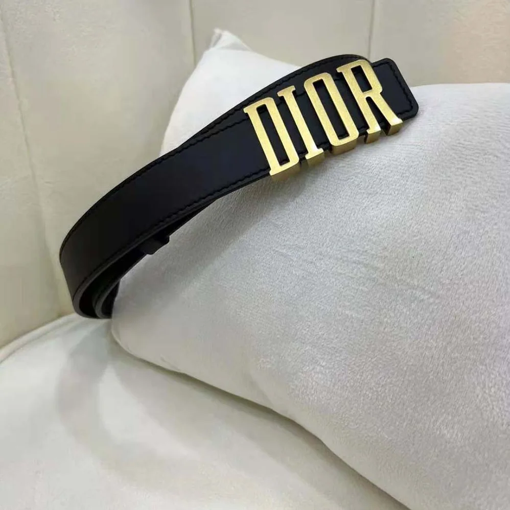 Dior D-Fence Belt Black Smooth Calfskin for Women
