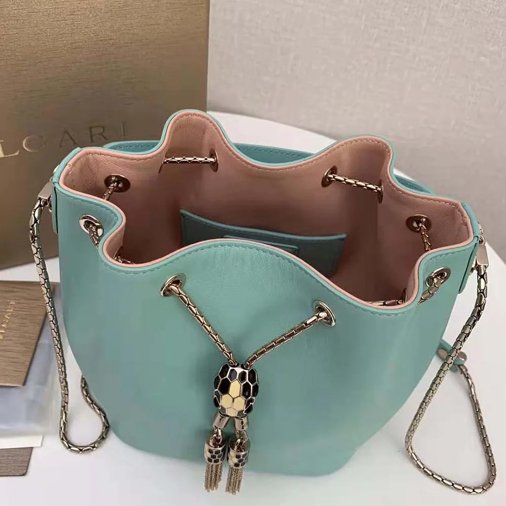 Bvlgari Serpenti Forever Bucket Bag for Women in Aqua Bvlgari Serpenti Forever Bucket Bag for Women in Aqua
