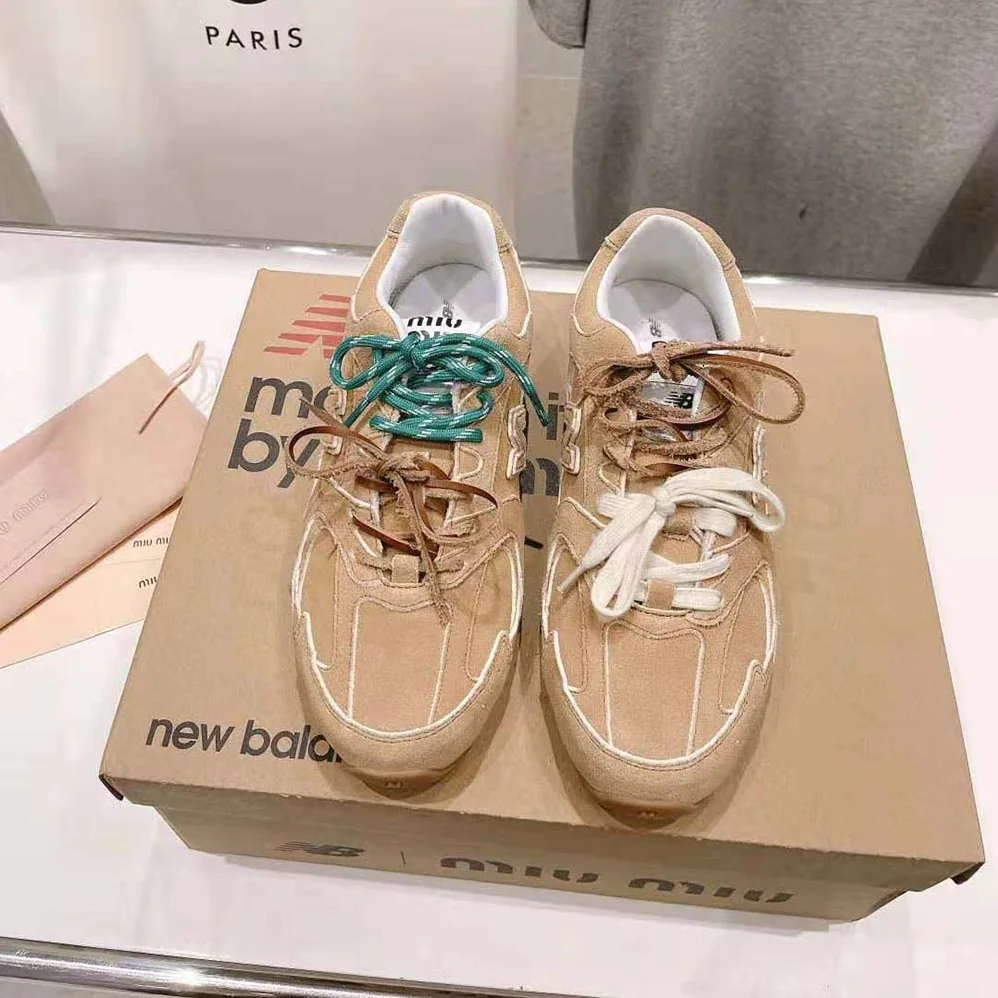 Miu Miu New Balance X Miu Miu 530 SL Suede Sneakers for Women in Cinnamon Miu Miu New Balance X Miu Miu 530 SL Suede Sneakers for Women in Cinnamon