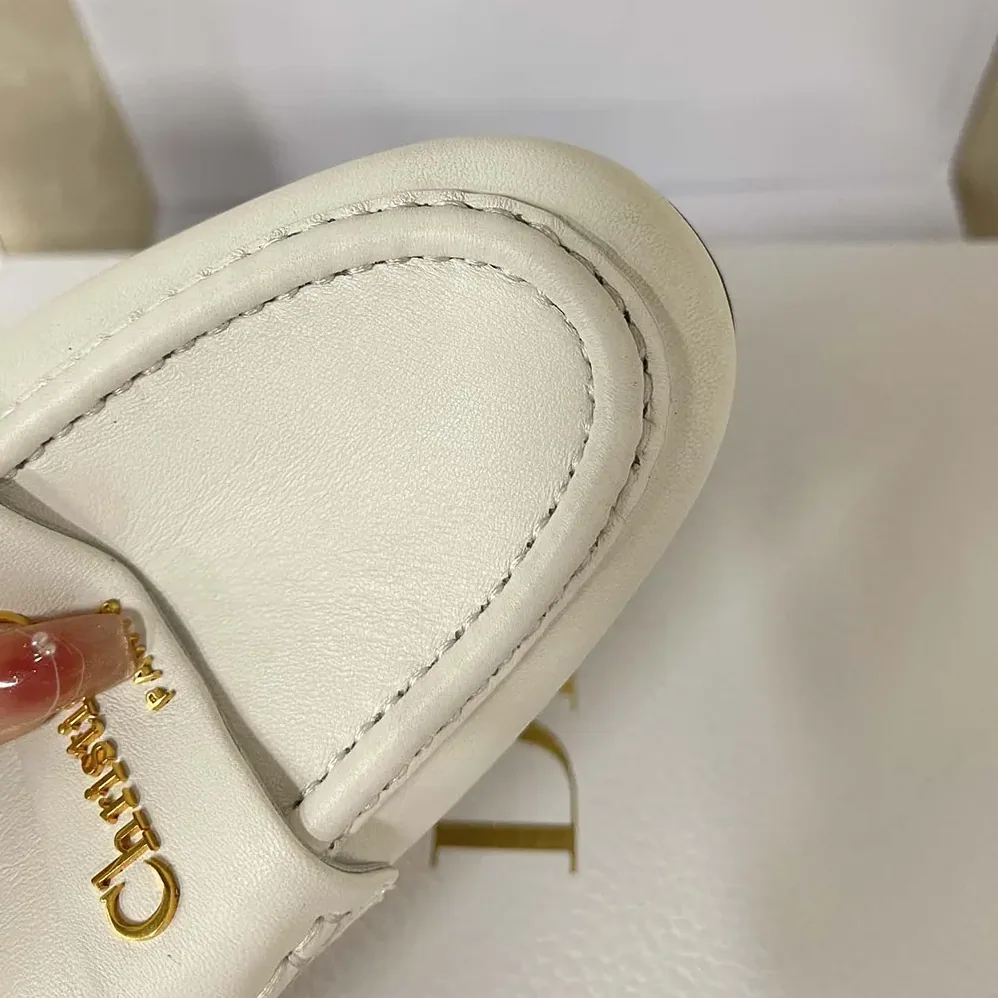 Dior Boy Loafer White Supple Calfskin for Women Dior Boy Loafer White Supple Calfskin for Women