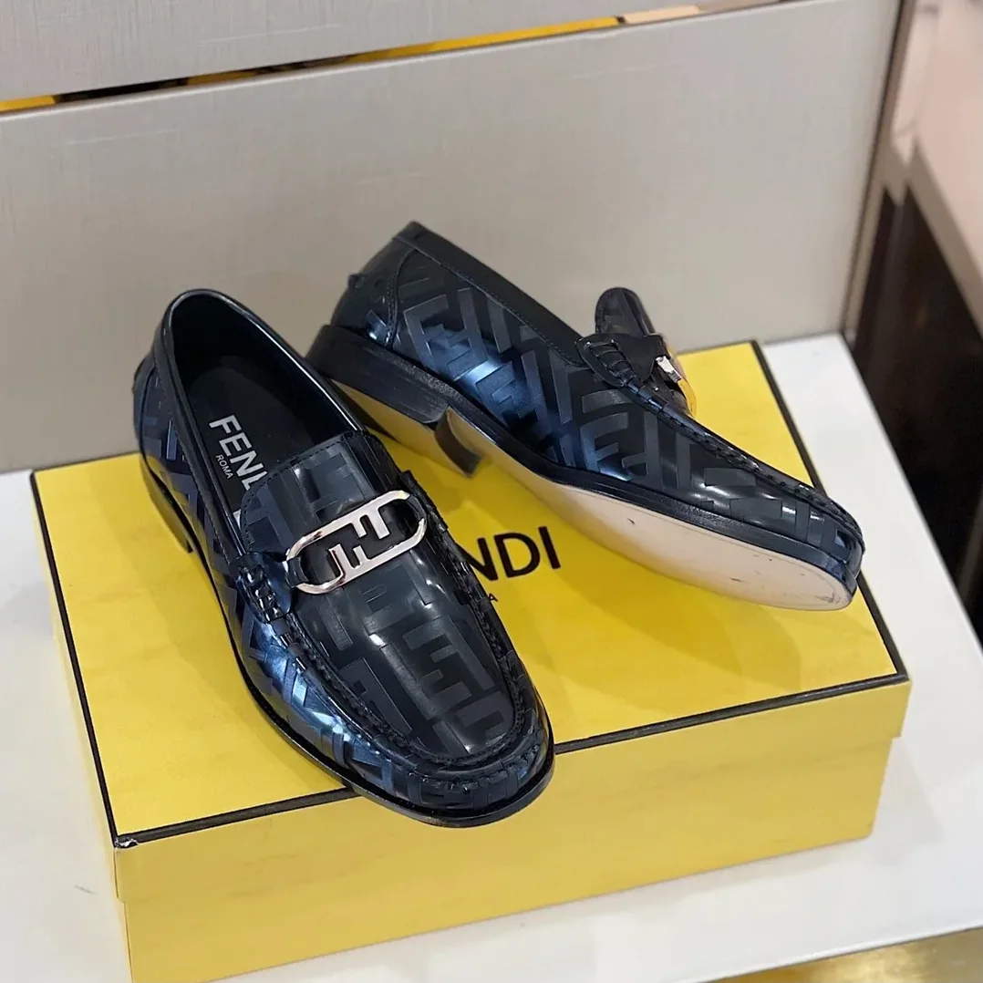Fendi Domino Black Loafers Fendi Domino Black Loafers