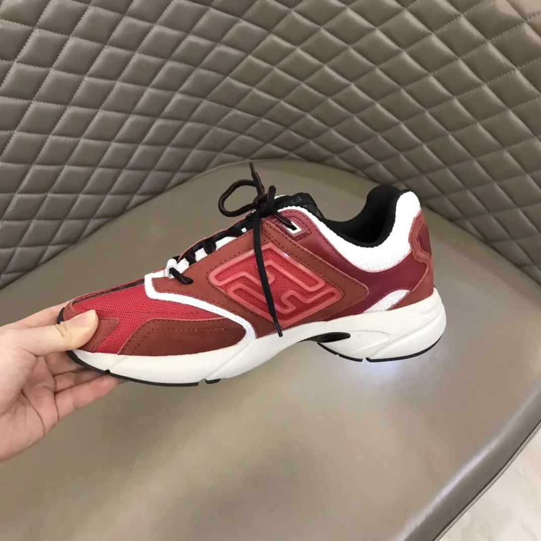 FD Fendi Faster Trainers Sneakers Burgundy 7E1555AKX6F1ICI FD Fendi Faster Trainers Sneakers Burgundy 7E1555AKX6F1ICI