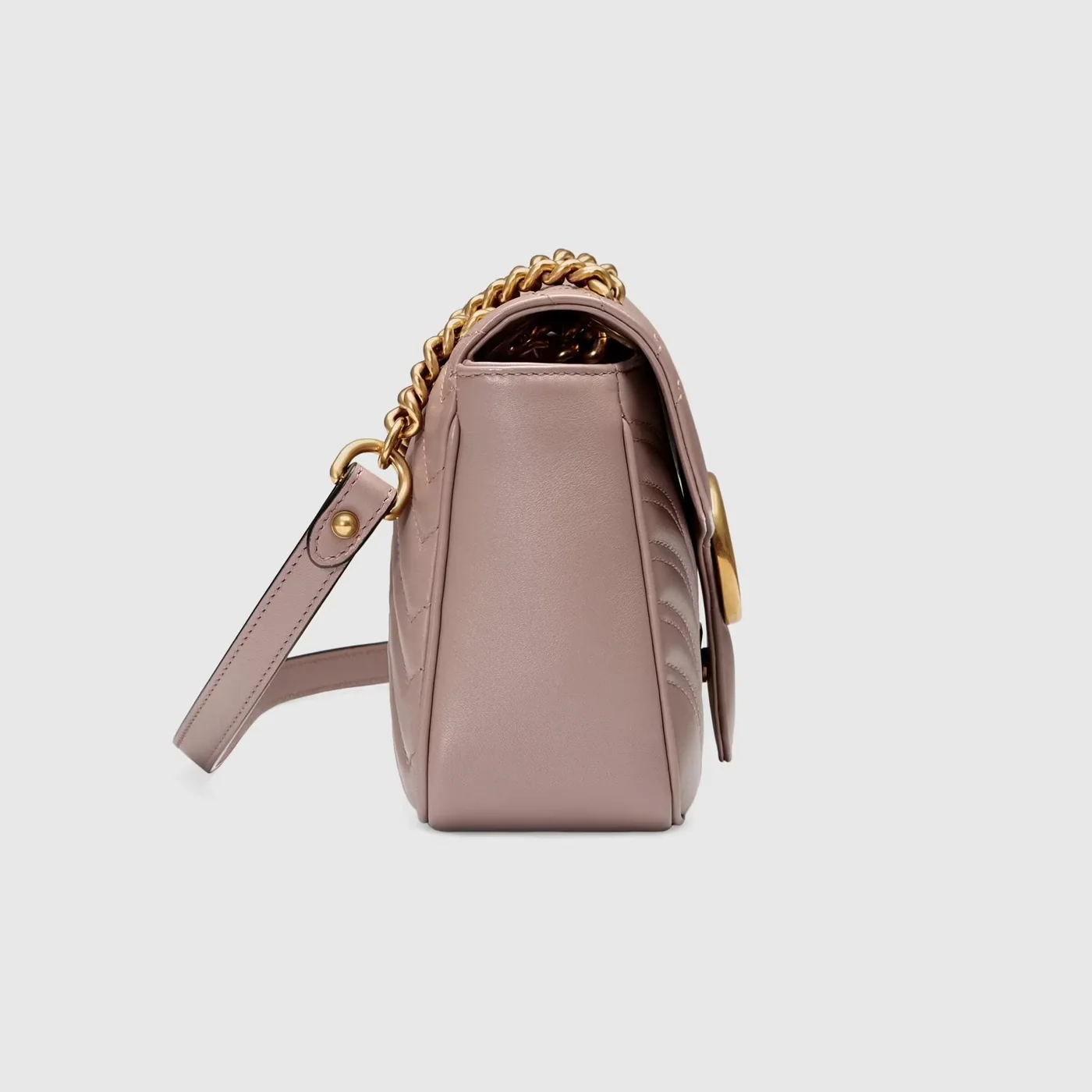 Marmont Small Matelassé Shoulder Bag Dusty Pink