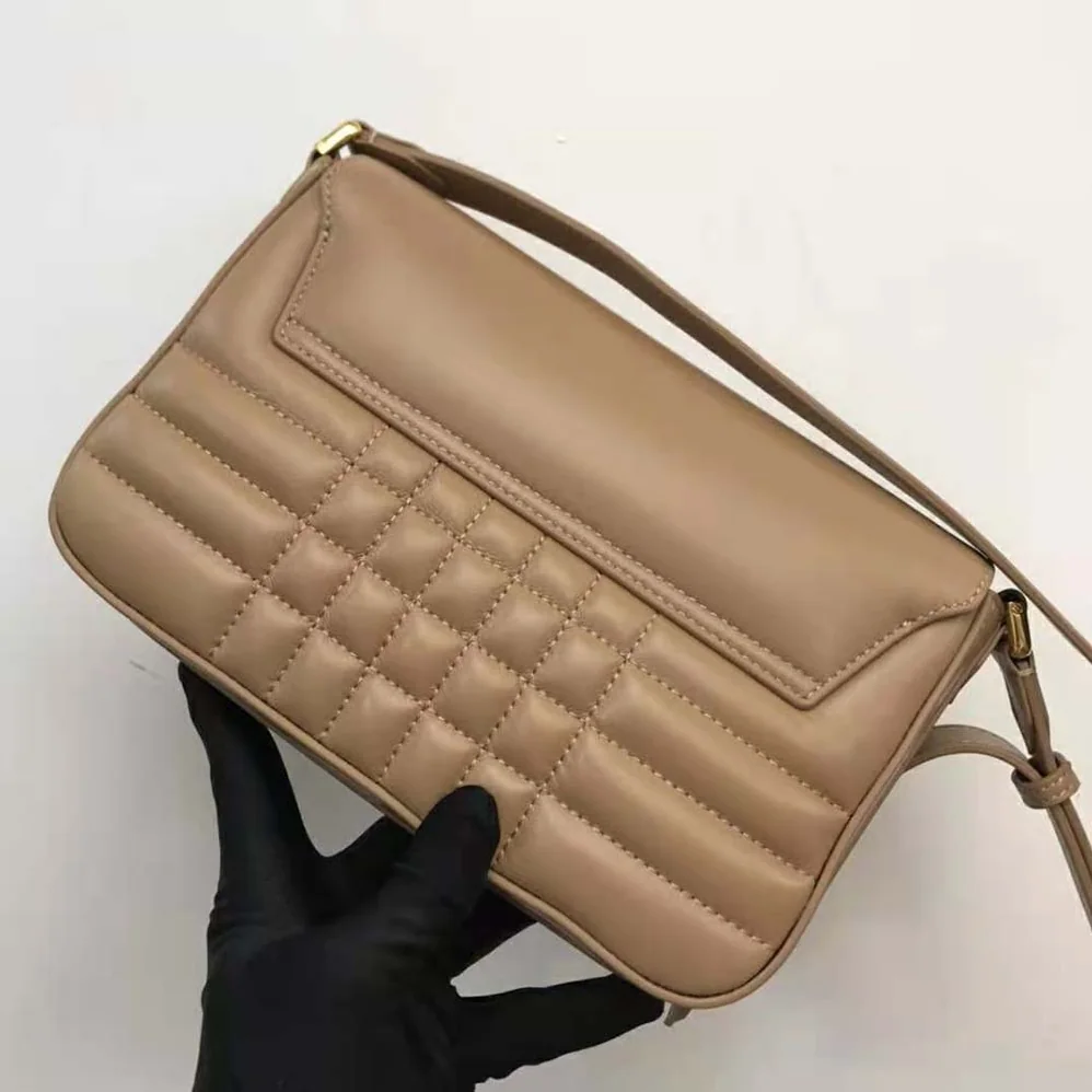 Burberry Quilted Leather Catherine Shoulder Bag for Women in Sandy Burberry Quilted Leather Catherine Shoulder Bag for Women in Sandy