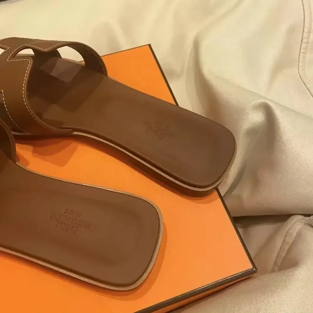 Hermes Oran Sandal for Women in Brown
