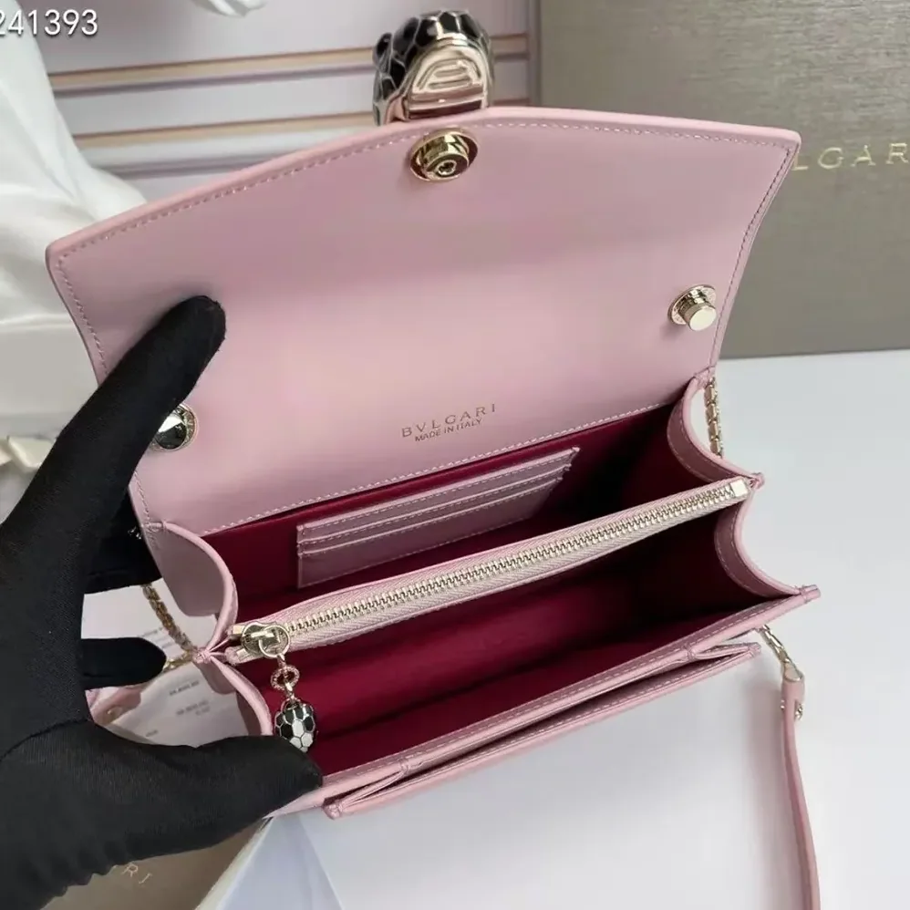 Bvlgari Mini Serpenti Forever East-West Shoulder Bag for Women in Pink Bvlgari Mini Serpenti Forever East-West Shoulder Bag for Women in Pink