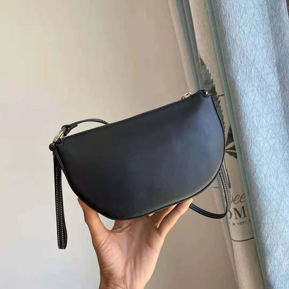 Burberry Mini Leather Double Olympia Bag for Women in Black Burberry Mini Leather Double Olympia Bag for Women in Black