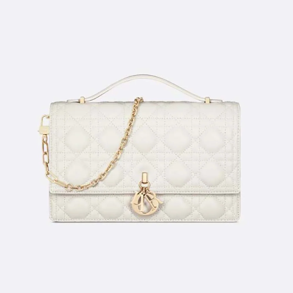 Dior Miss Dior Top Handle Bag Latte Cannage Lambskin for Women Dior Miss Dior Top Handle Bag Latte Cannage Lambskin for Women