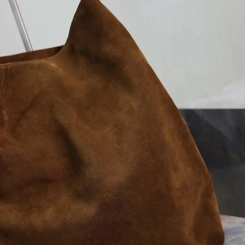 Saint Laurent YSL Amalia In Suede for Women in Brown