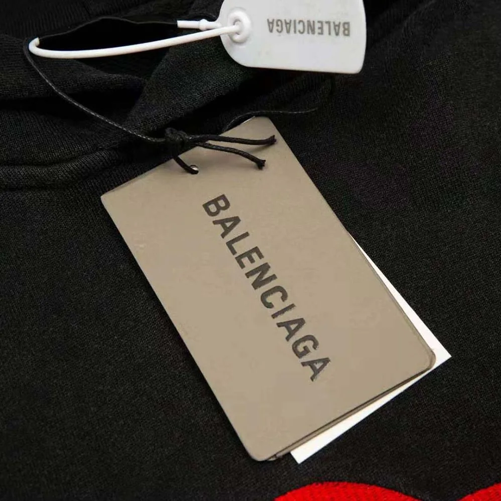 Balenciaga 3B Sports Icon Hoodie Oversized in Black for Women