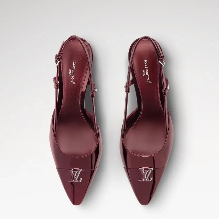 Louis Vuitton City Slingback Pump Bordeaux Red 1AITDP