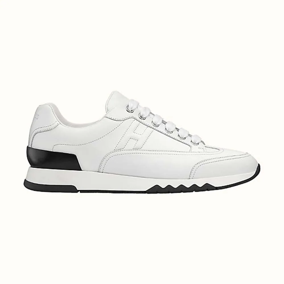 Hermes Trail sneaker in Calfskin for Women in White