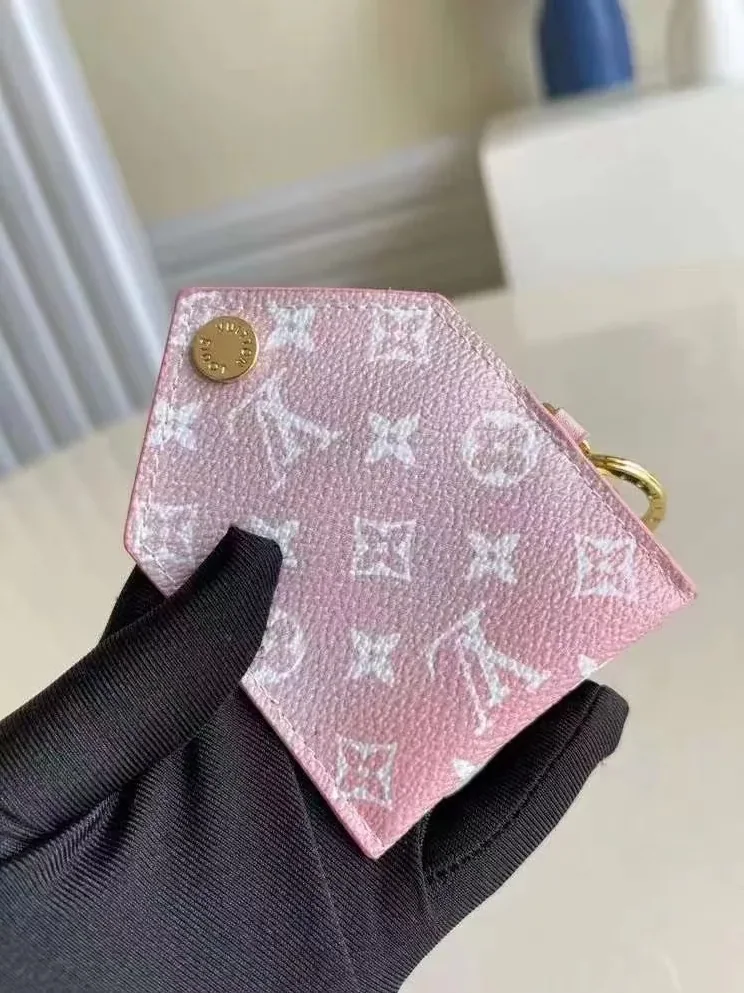 Louis Vuitton Kirigami Pouch Bag Charm And Key Holder Monogram Canvas Pink