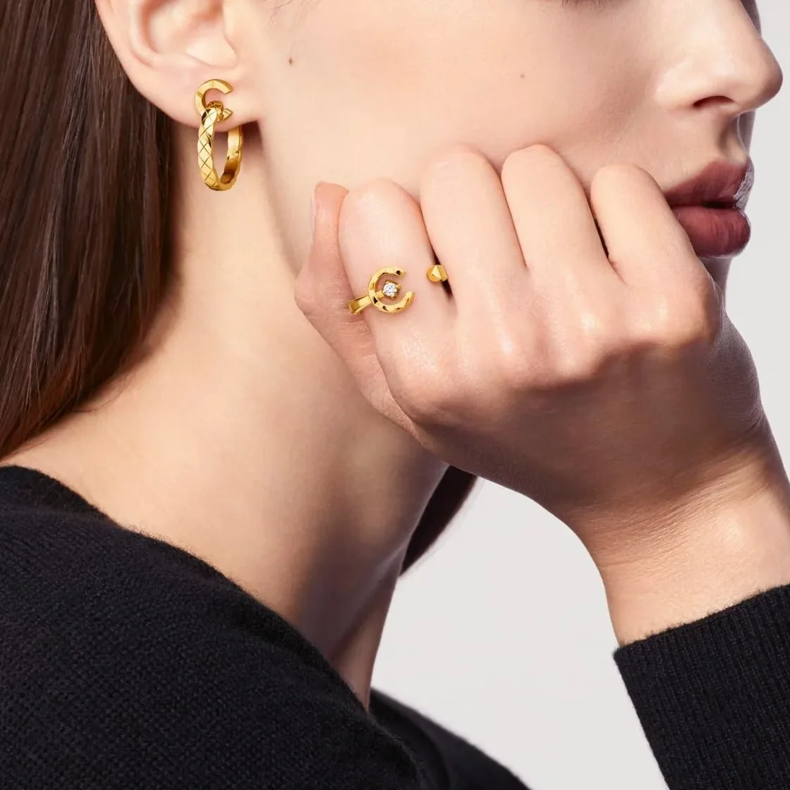 Chanel Coco Ring Gold Hardware