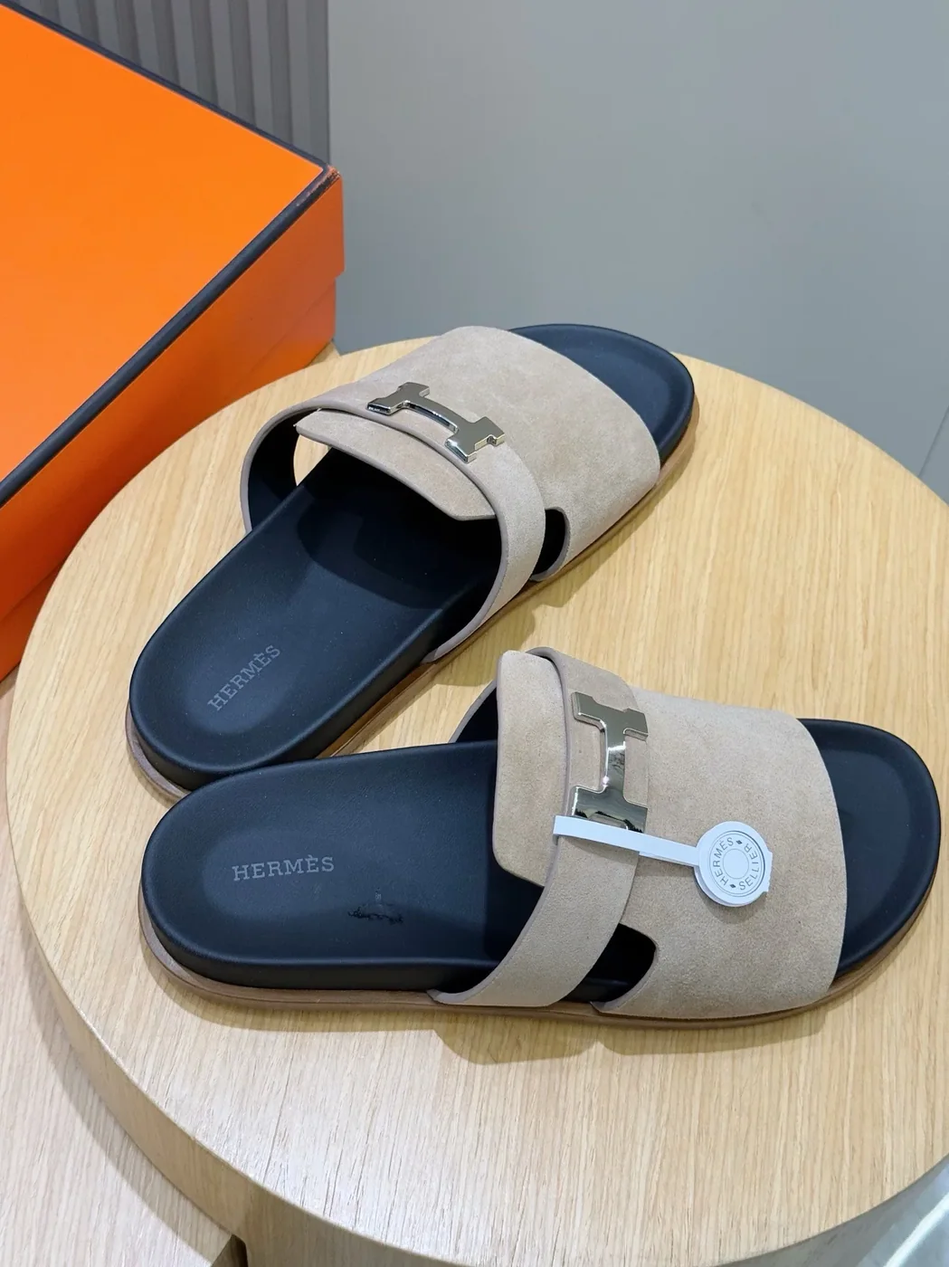 Hermes Jaures Sandals Grayish Hermes Jaures Sandals Grayish