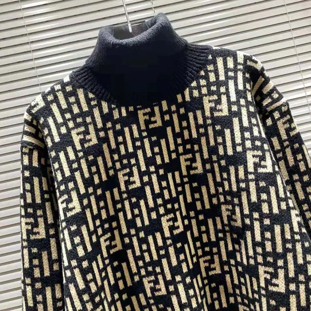 Fendi Regular-fit Sweater with High Collar for Women
