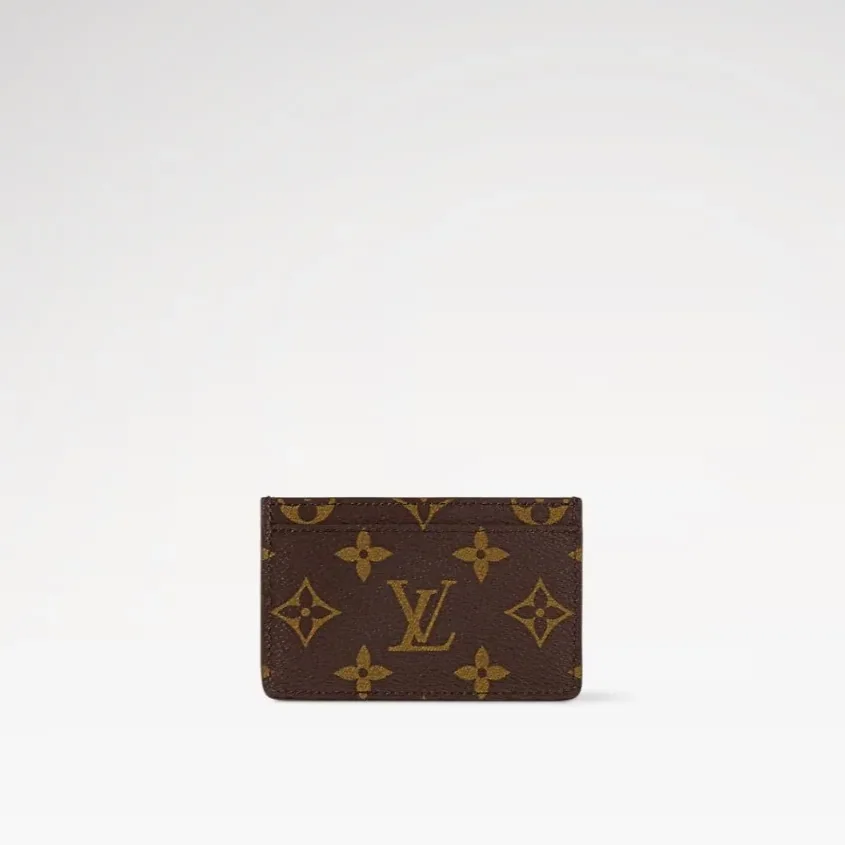 Louis Vuitton Monogram Card Holder Brown /