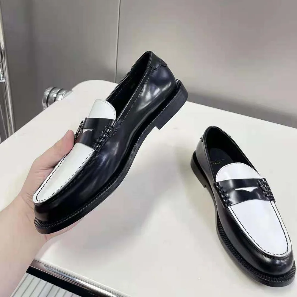 Celine Le Loafer Penny Slippers in Patent Leather for Women in White Celine Le Loafer Penny Slippers in Patent Leather for Women in White