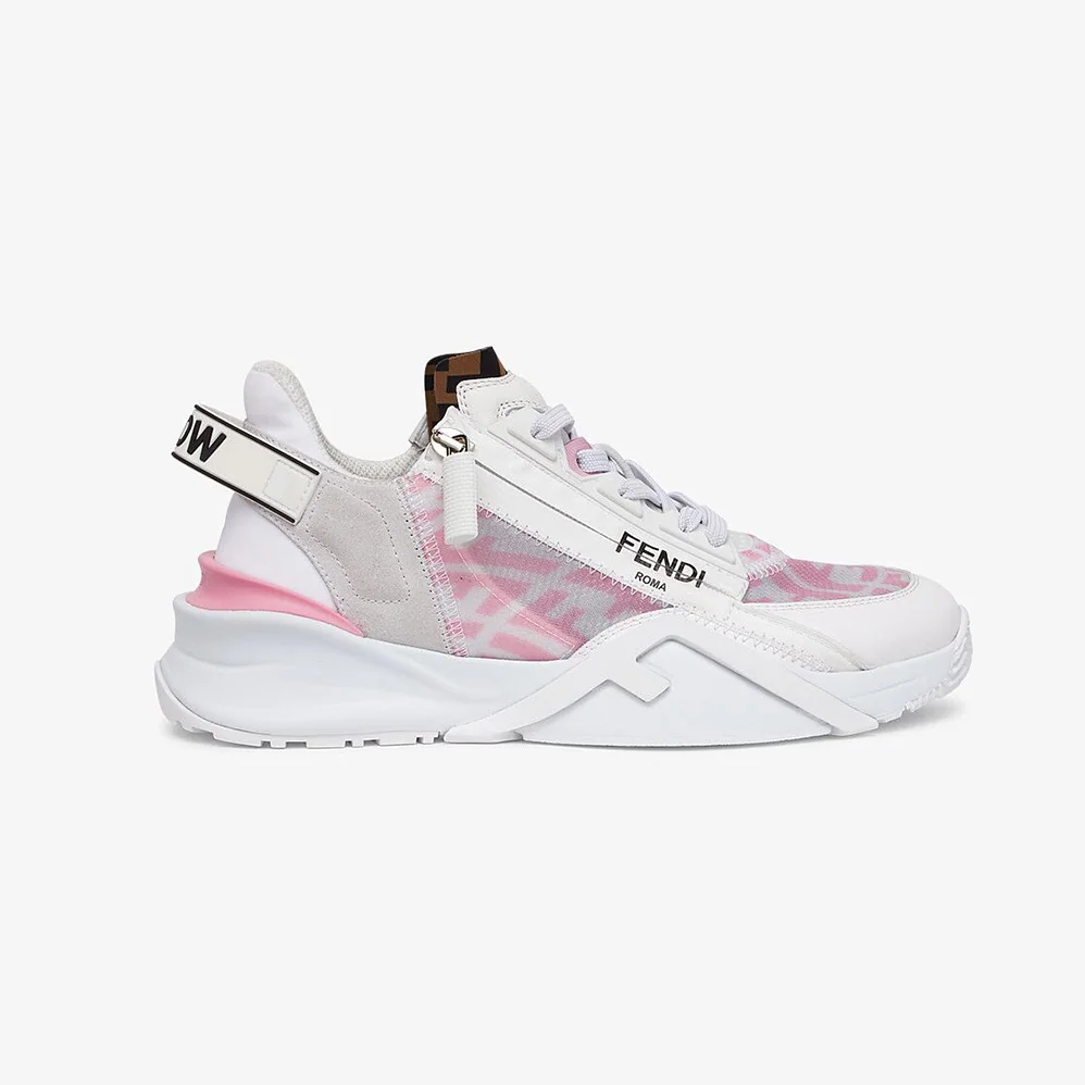 Fendi Flow Pink Nylon Low Tops for Women