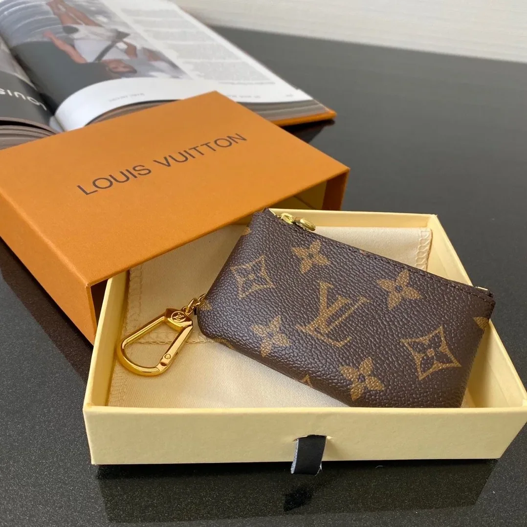 Louis Vuitton Key Pouch In Iconic Monogram Canvas Brown Louis Vuitton Key Pouch In Iconic Monogram Canvas Brown