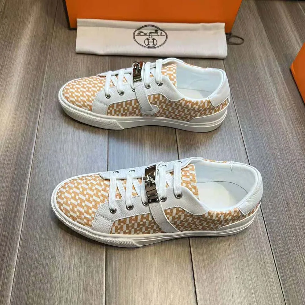 Hermes Free Sneaker in Calfskin for Women in White