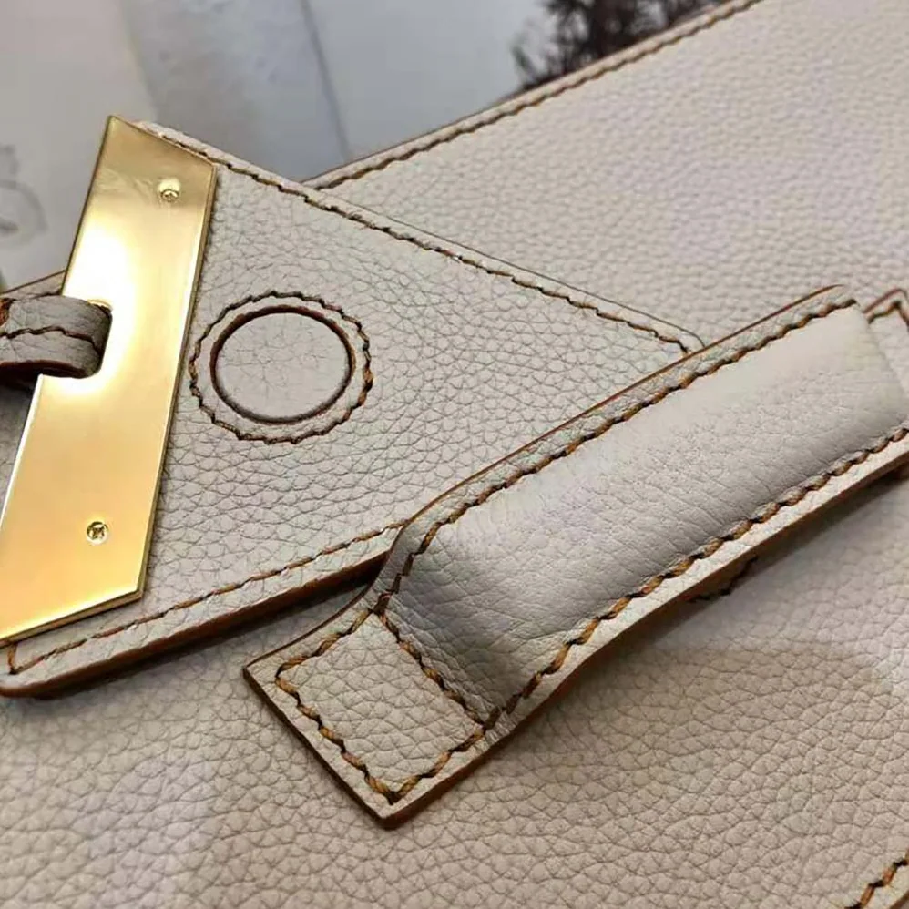 Loewe Mini Barcelona Bag in Soft Grained Calfskin for Women in White