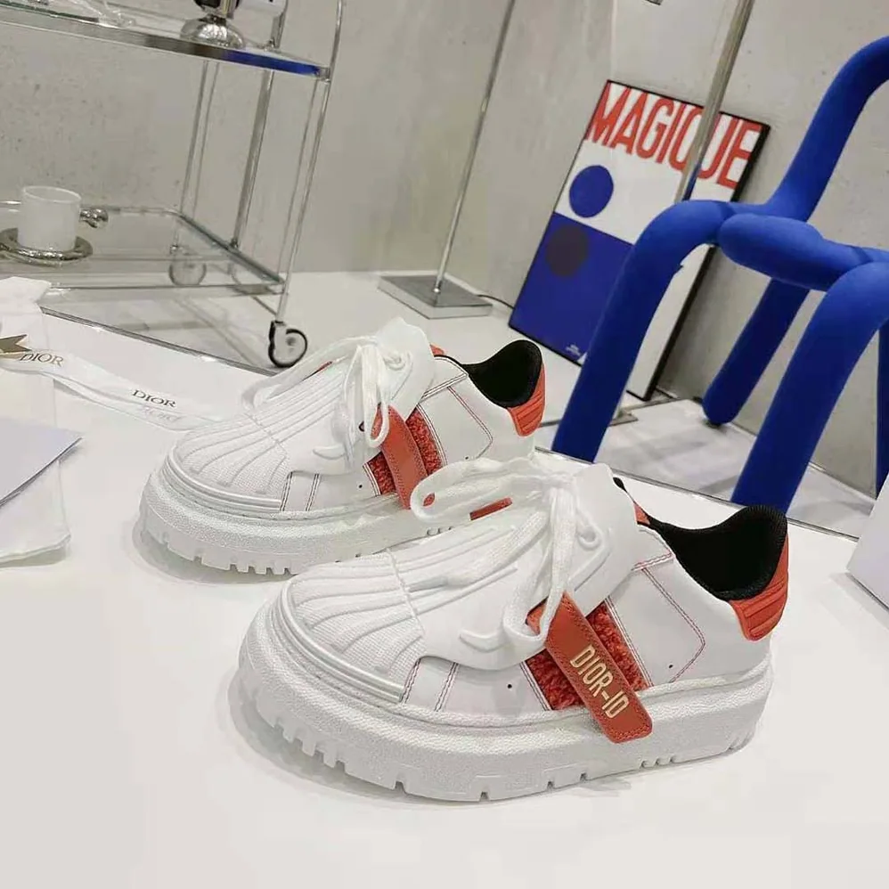 Dior Dior-id Sneaker White Calfskin Terry Cotton for Women in Pink Dior Dior-id Sneaker White Calfskin Terry Cotton for Women in Pink