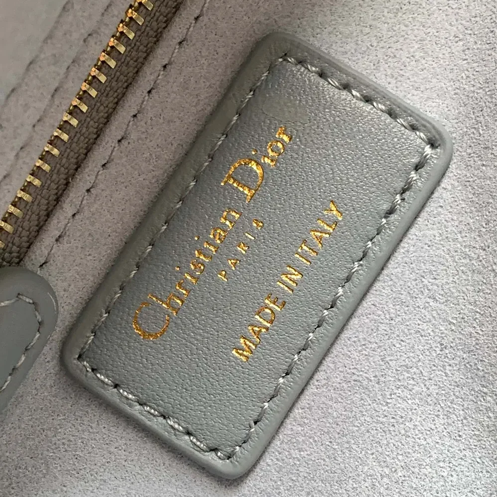 Dior Small Lady Dior My ABCDior Bag Pale Blue Cannage Lambskin for Women