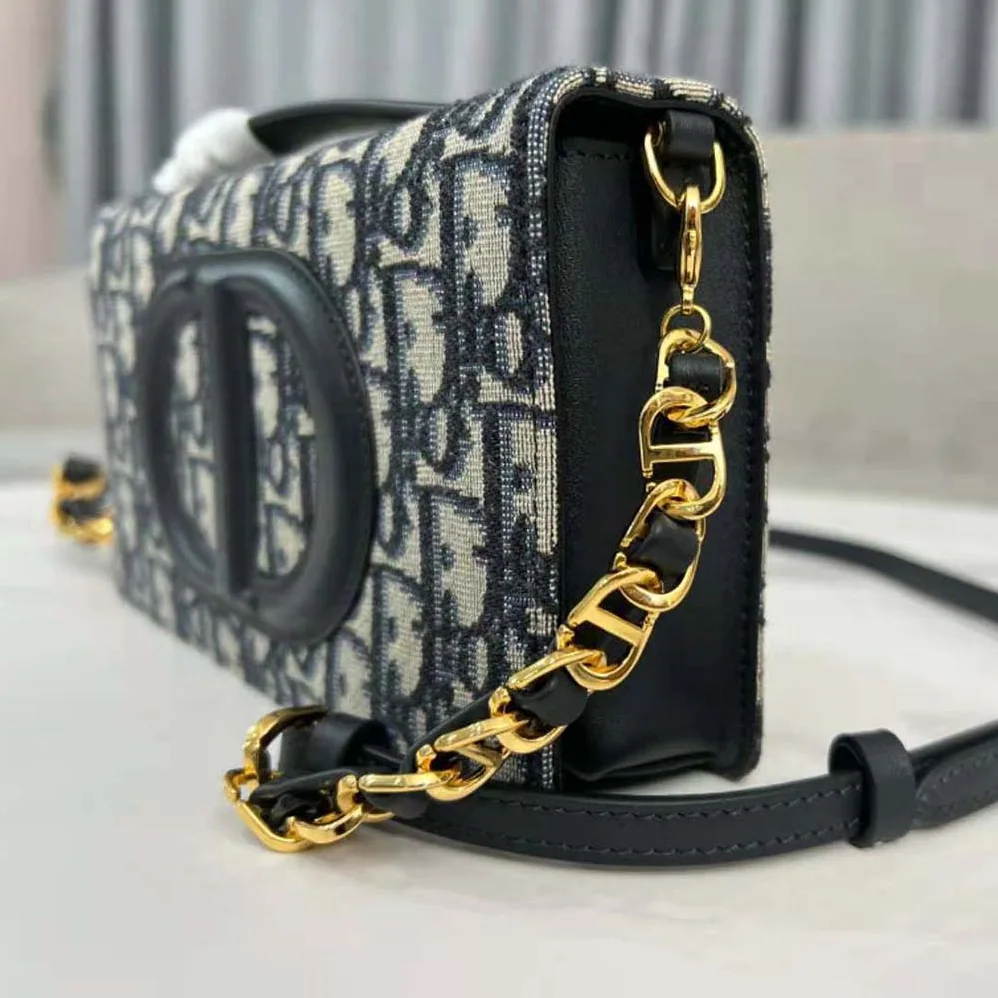 Dior CD Signature Mini Bag Blue Dior Oblique Jacquard for Women Dior CD Signature Mini Bag Blue Dior Oblique Jacquard for Women
