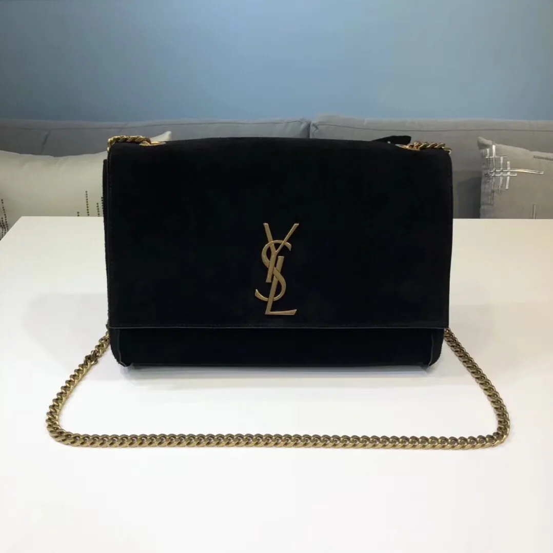Saint Laurent Kate Medium Reversible Chain Bag Black in YSL Saint Laurent Kate Medium Reversible Chain Bag Black in YSL