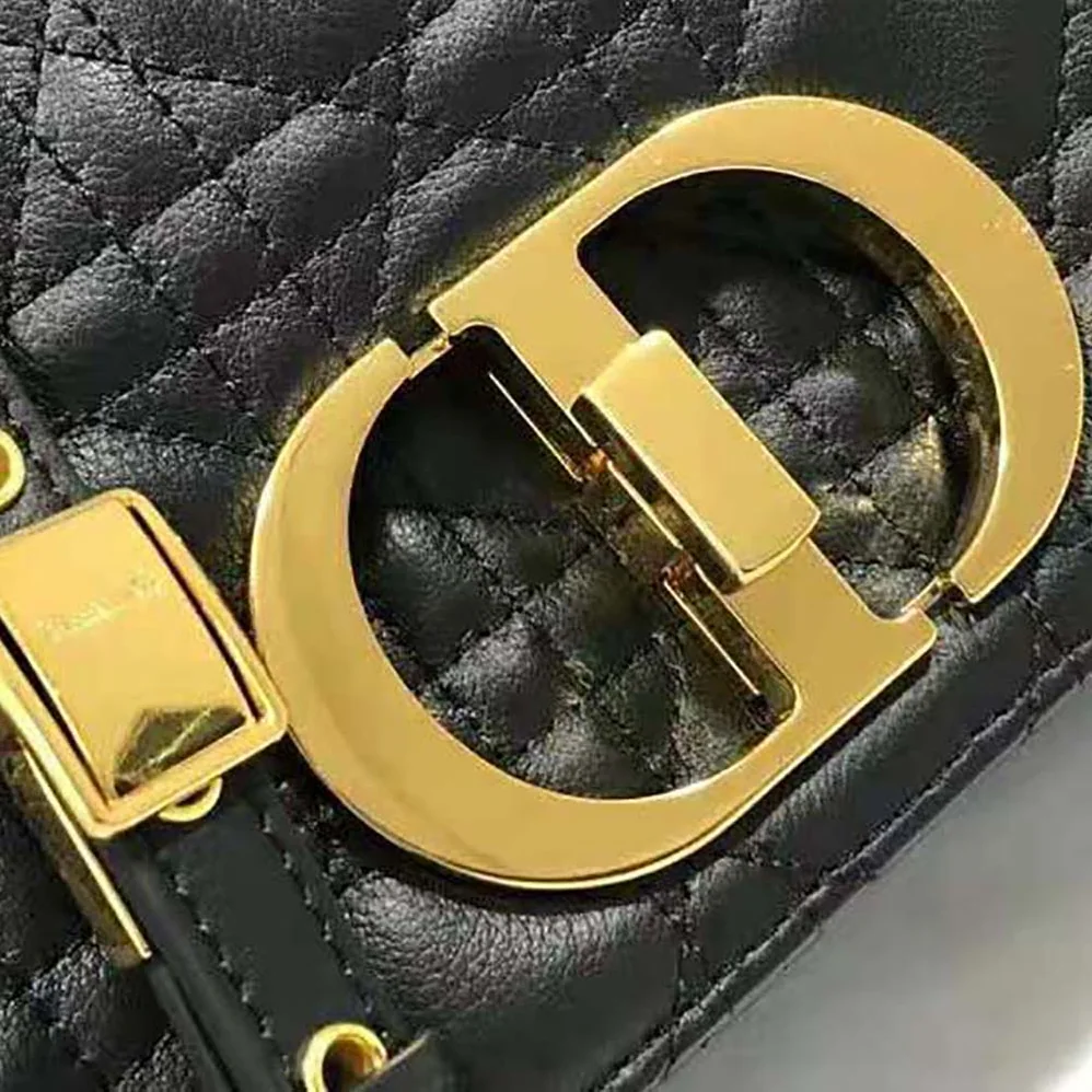Dior Small Dior Caro Bag Lvory Supple Cannage Calfskin for Women in Black Dior Small Dior Caro Bag Lvory Supple Cannage Calfskin for Women in Black