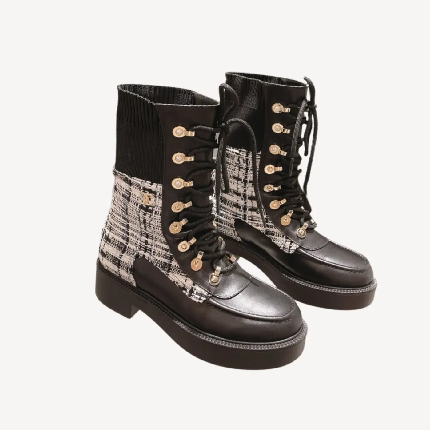 Chanel Short Boots Black Chanel Short Boots Black