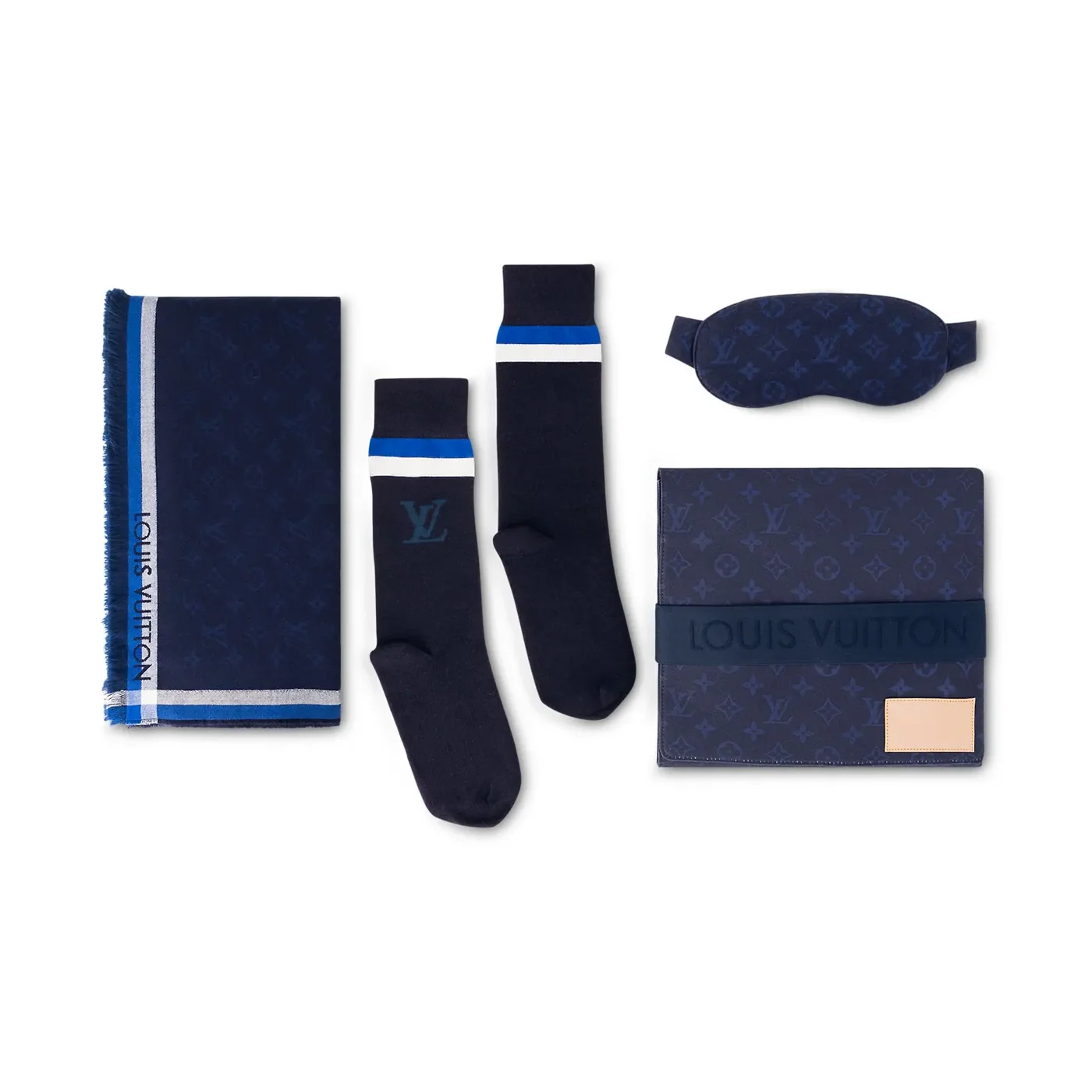 Louis Vuitton LV Travel Kit Bag Blue / Louis Vuitton LV Travel Kit Bag Blue /