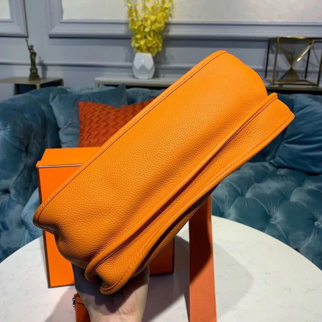 Hermes Evelyne III GM Bag Orange / Hermes Evelyne III GM Bag Orange /