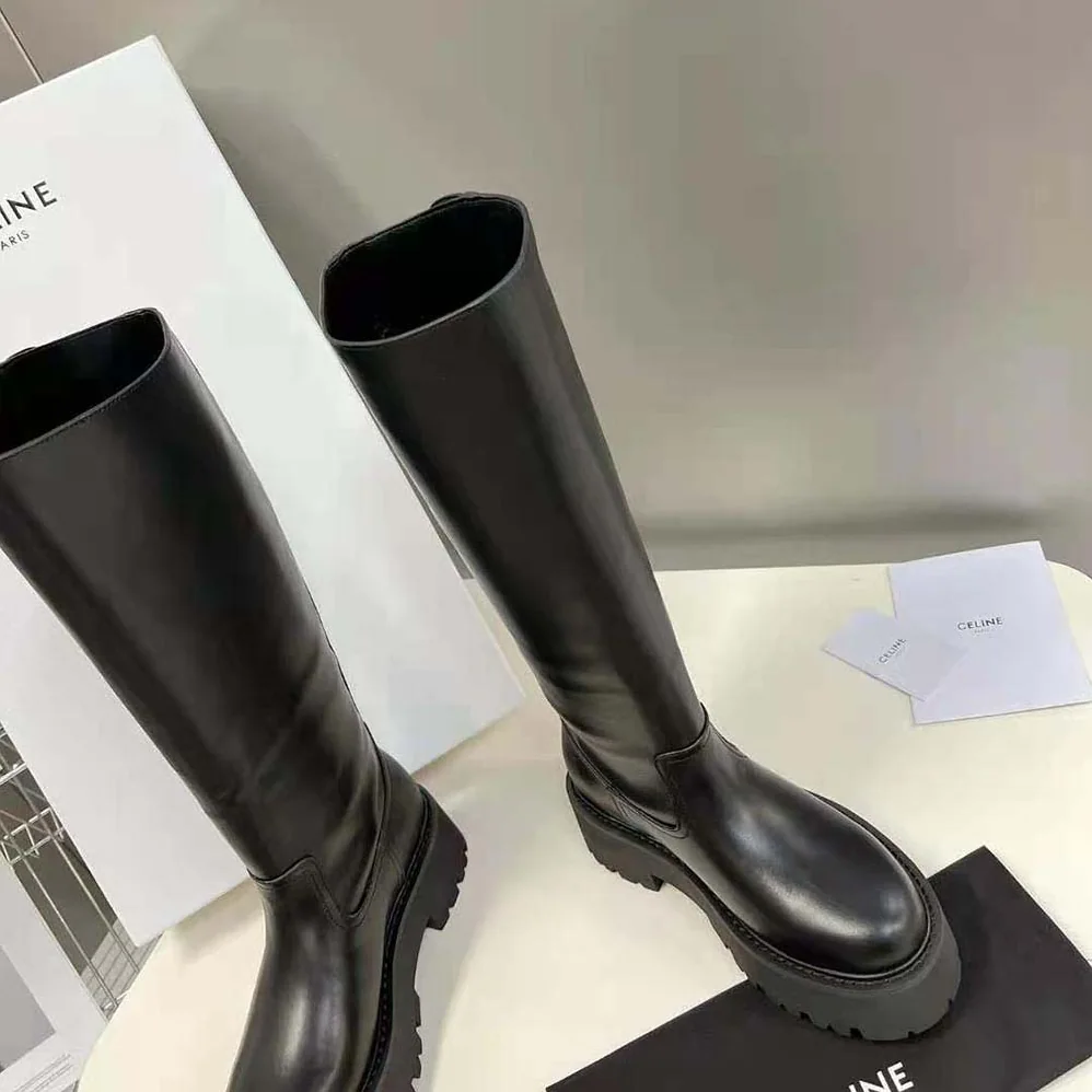 Celine Buckled High Boot in Calfskin for Women