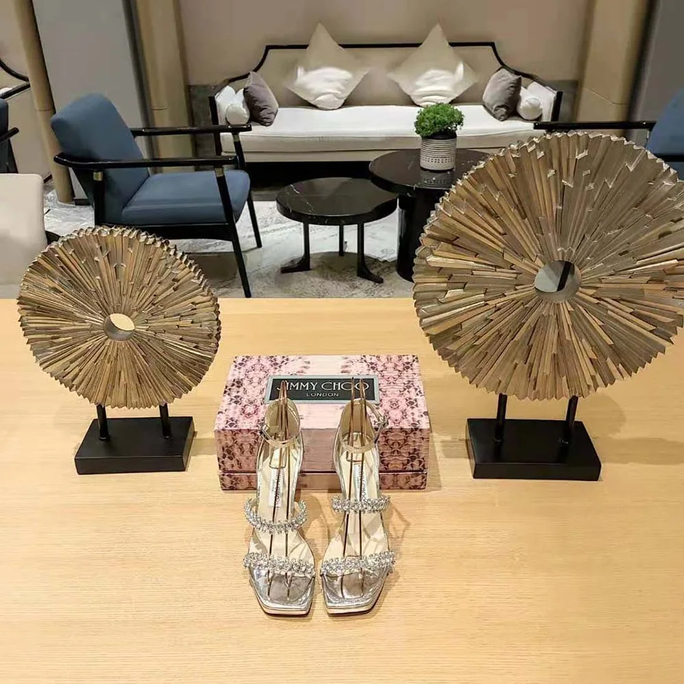 Jimmy Choo Bing Sandal 105 Silver Liquid Metal Sandals with Crystal Straps for Women Jimmy Choo Bing Sandal 105 Silver Liquid Metal Sandals with Crystal Straps for Women