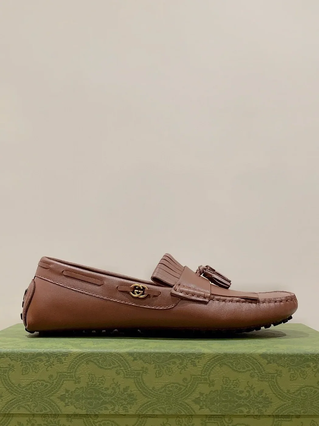 Gucci Loafer With Driver Interlocking G Brown for Men Gucci Loafer With Driver Interlocking G Brown for Men