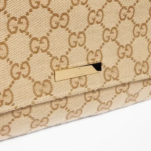 Gucci Madison Medium Shoulder Bag / Sand/ Dark Brown Gold Hardware