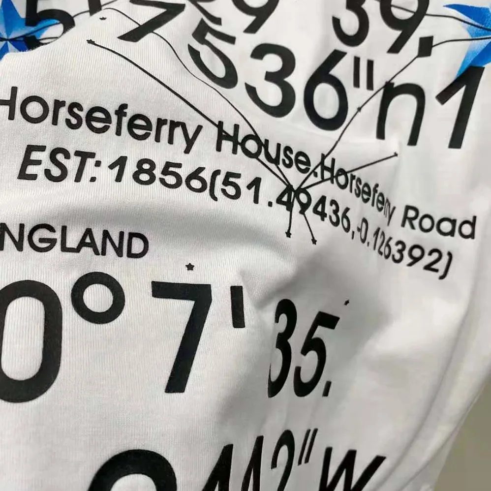 Burberry Constellations Print Oversized T-shirt for Women in White